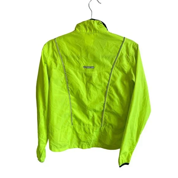 Pearl Izumi W’s Small High Visibility Jacket Full Zip Neon Yellow Reflective - Picture 3 of 10